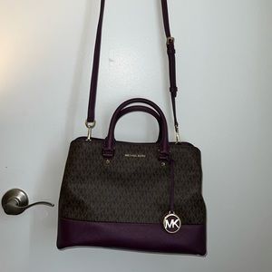 Michael Kors Logo Coated Canvas Top Handle & Crossbody Bag